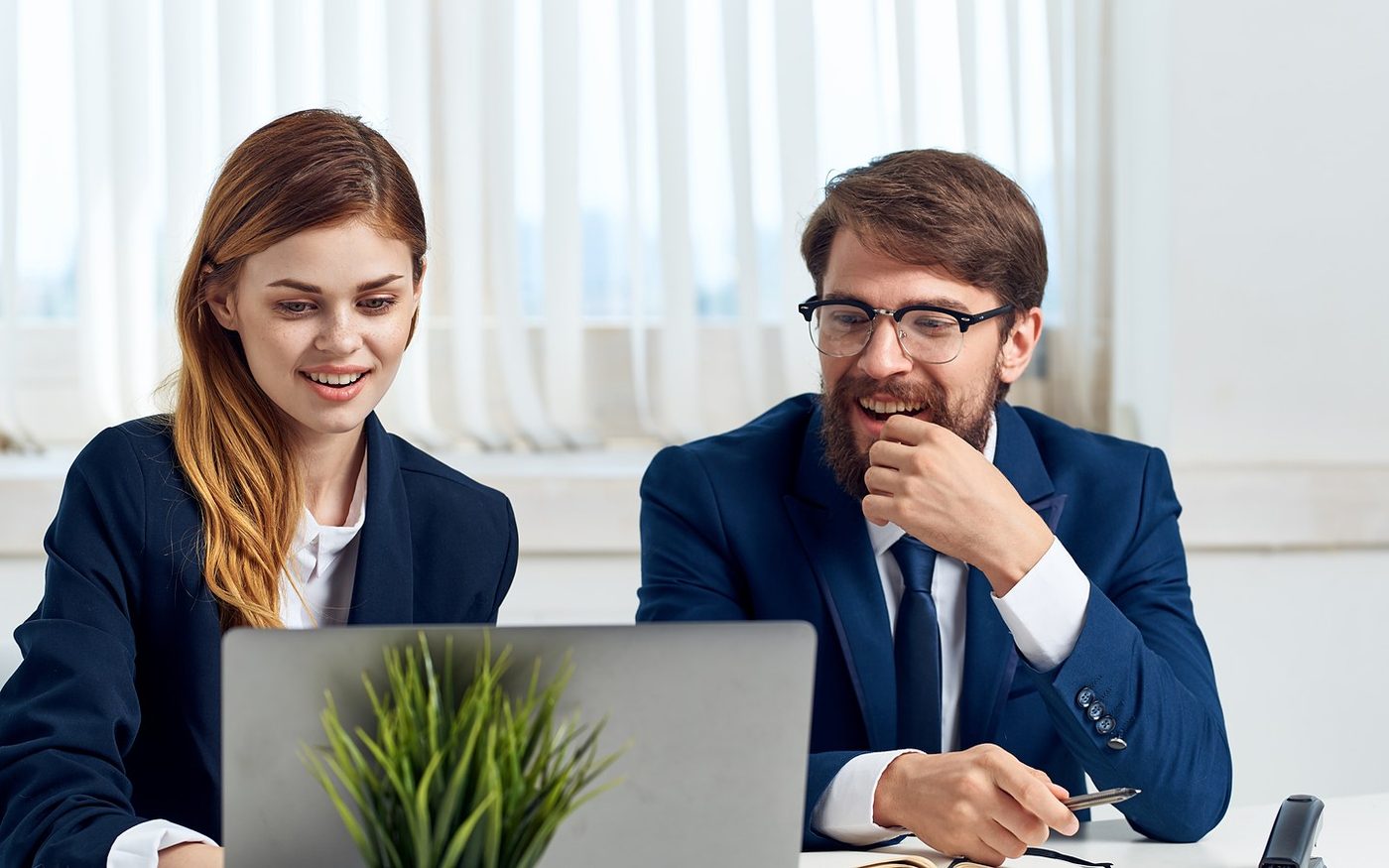 A team in an office